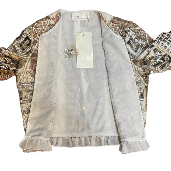 La Bellum Hillary Scott Embroidered Beaded Jacket XS - Picture 8 of 16